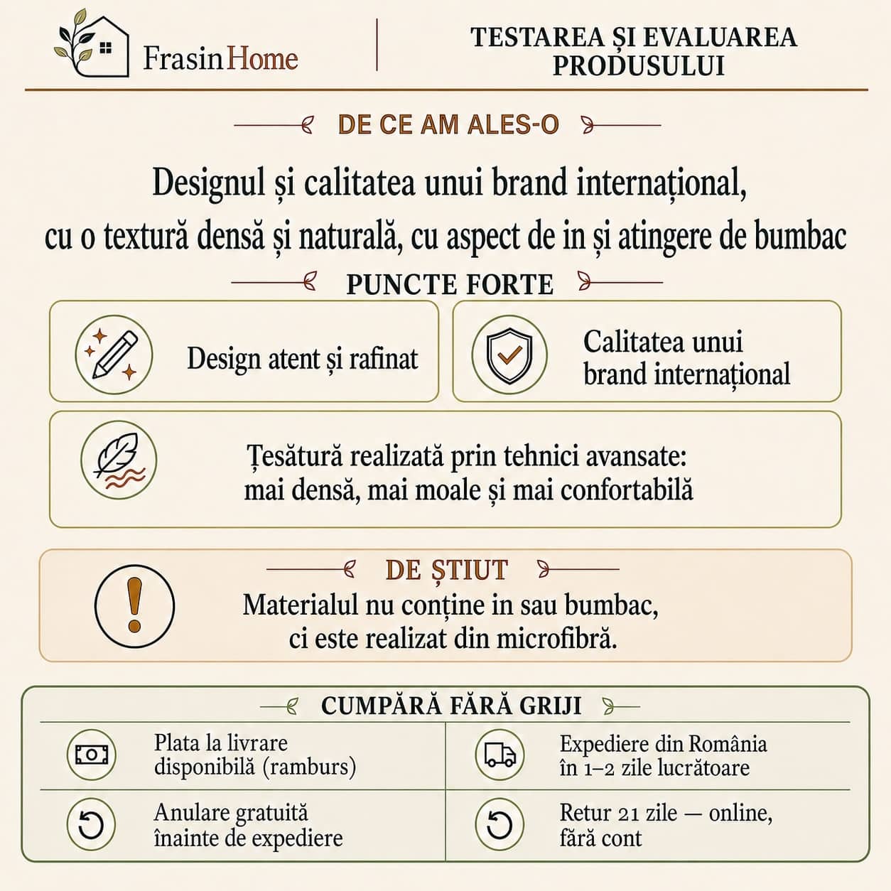 COLORFUL HOME® · Lenjerie de pat dublu (180x200cm) cu elastic, 4 piese, efect de in și bumbac, model gri texturat – imagine produs 3