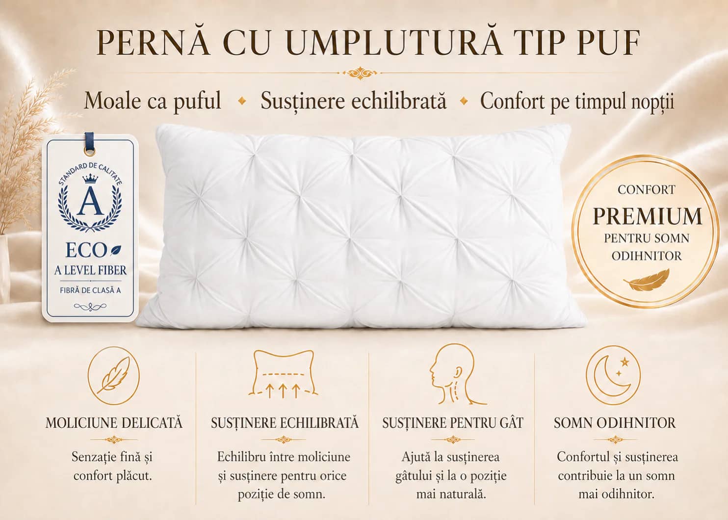 Perne cu umplutură tip puf